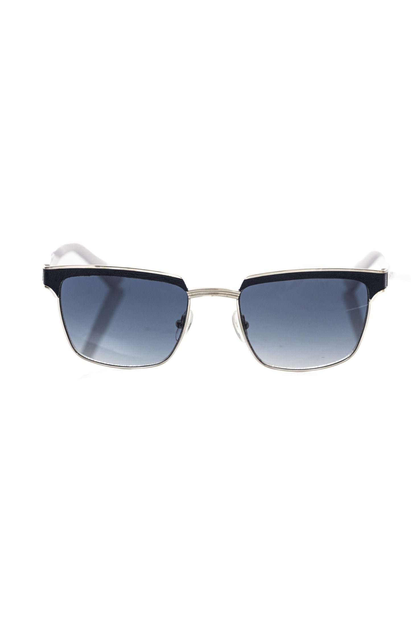 Lunettes de soleil noires métallisées pour homme Frankie Morello
