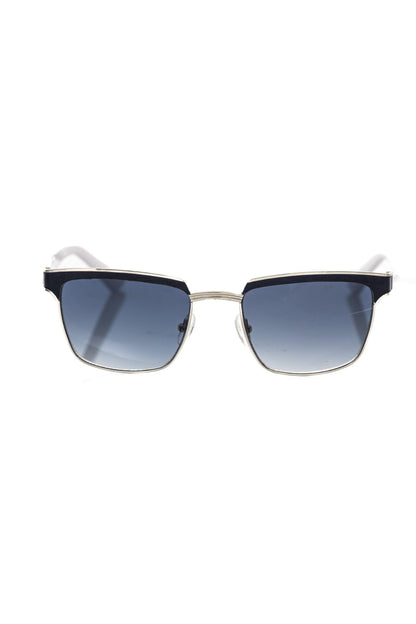 Lunettes de soleil noires métallisées pour homme Frankie Morello