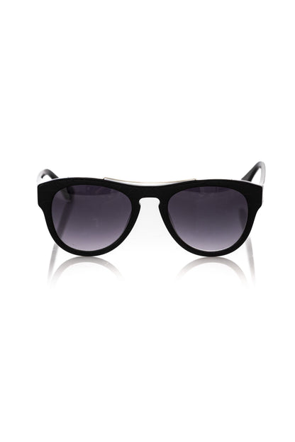 Lunettes de soleil Frankie Morello en acétate noir pour homme