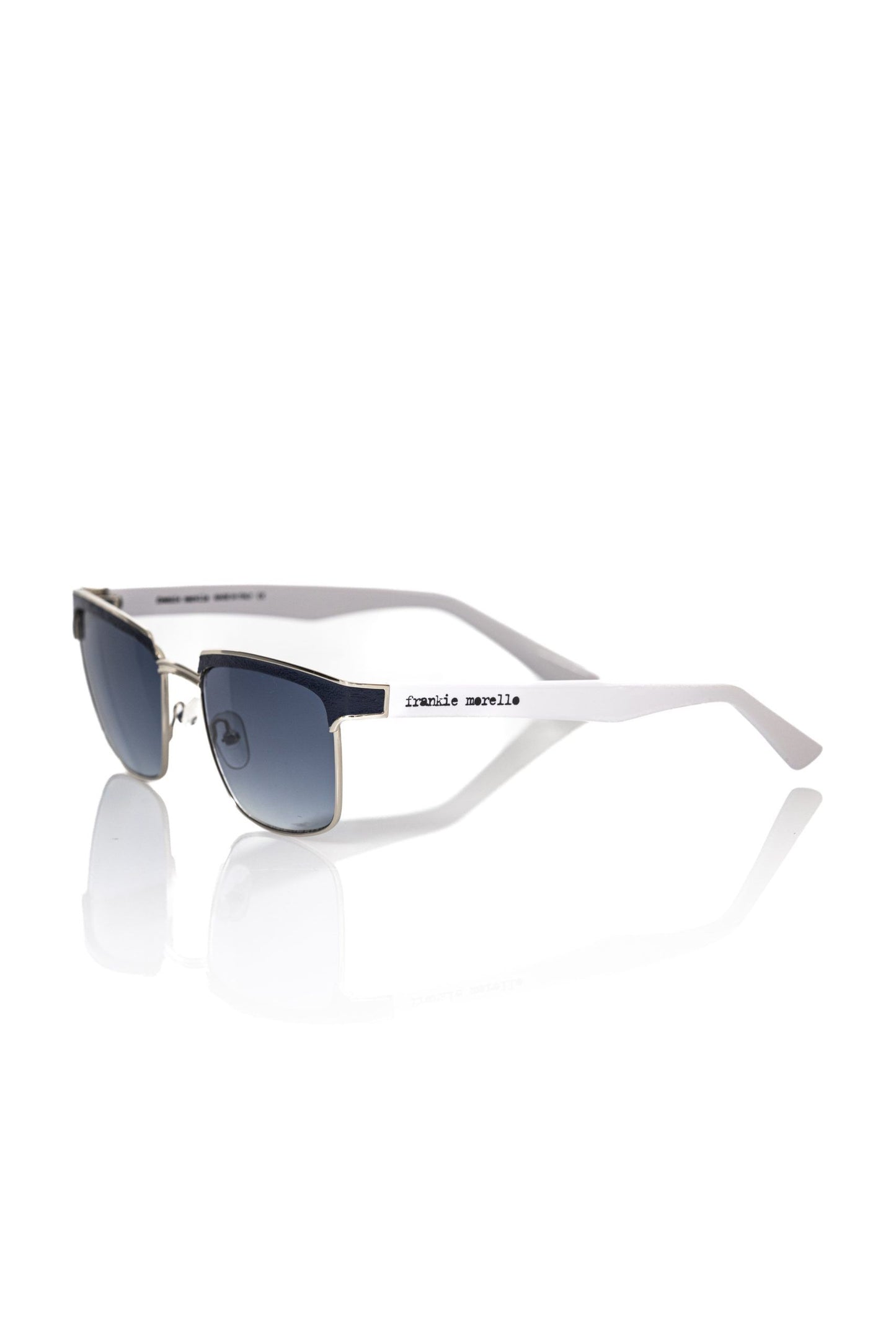 Lunettes de soleil noires métallisées pour homme Frankie Morello