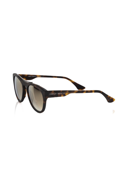 Lunettes de soleil Frankie Morello en acétate marron pour homme