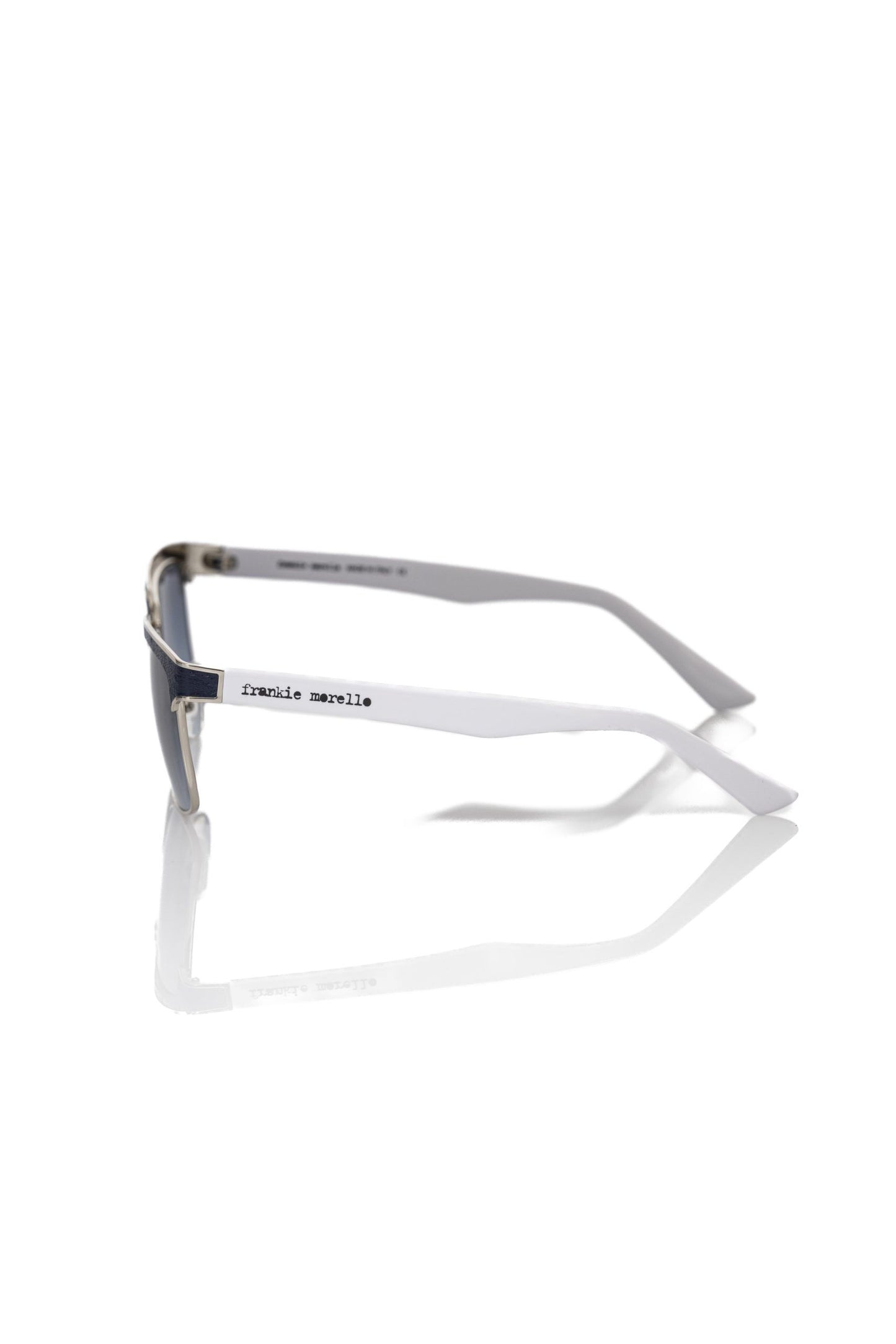 Lunettes de soleil noires métallisées pour homme Frankie Morello