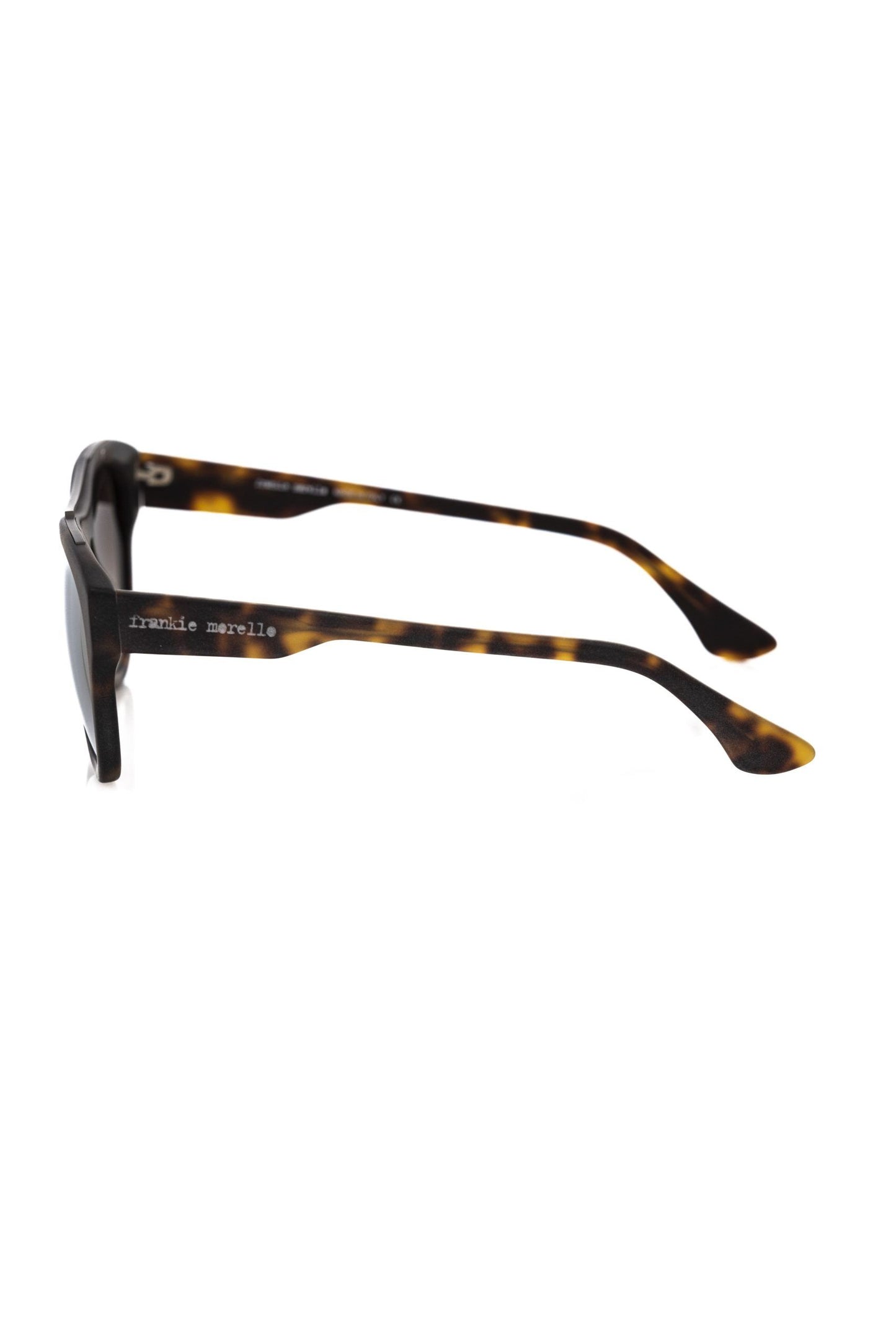 Lunettes de soleil Frankie Morello en acétate marron pour homme