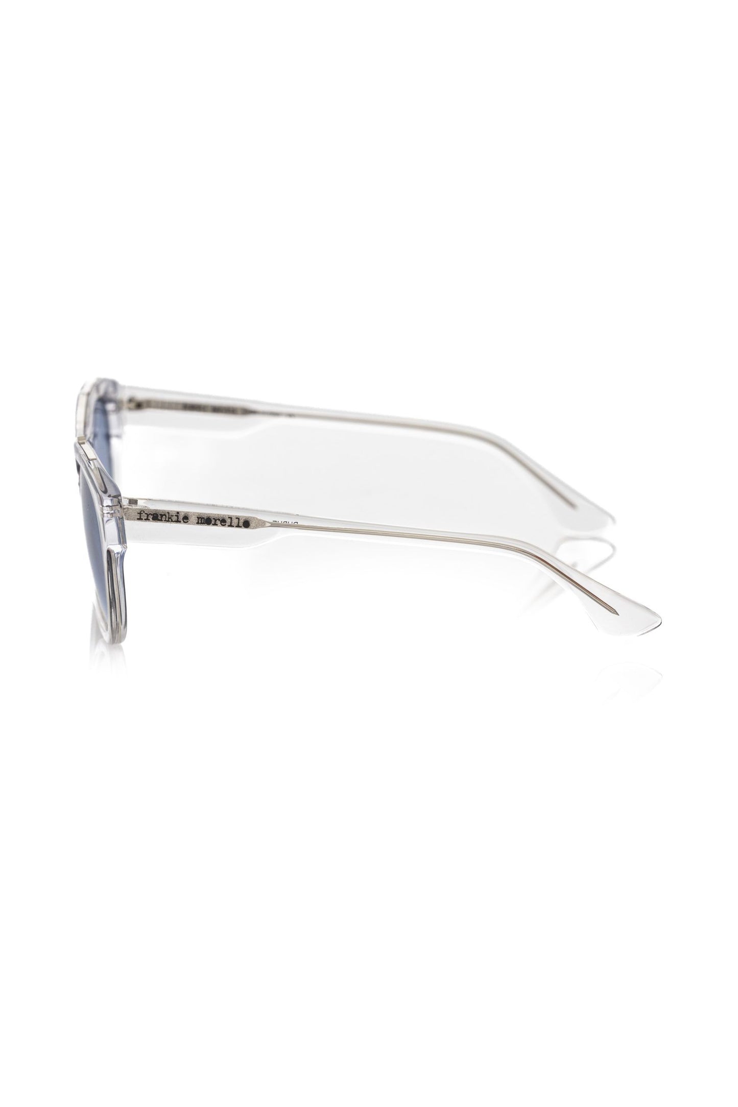 Lunettes de soleil Frankie Morello en acétate blanc pour homme