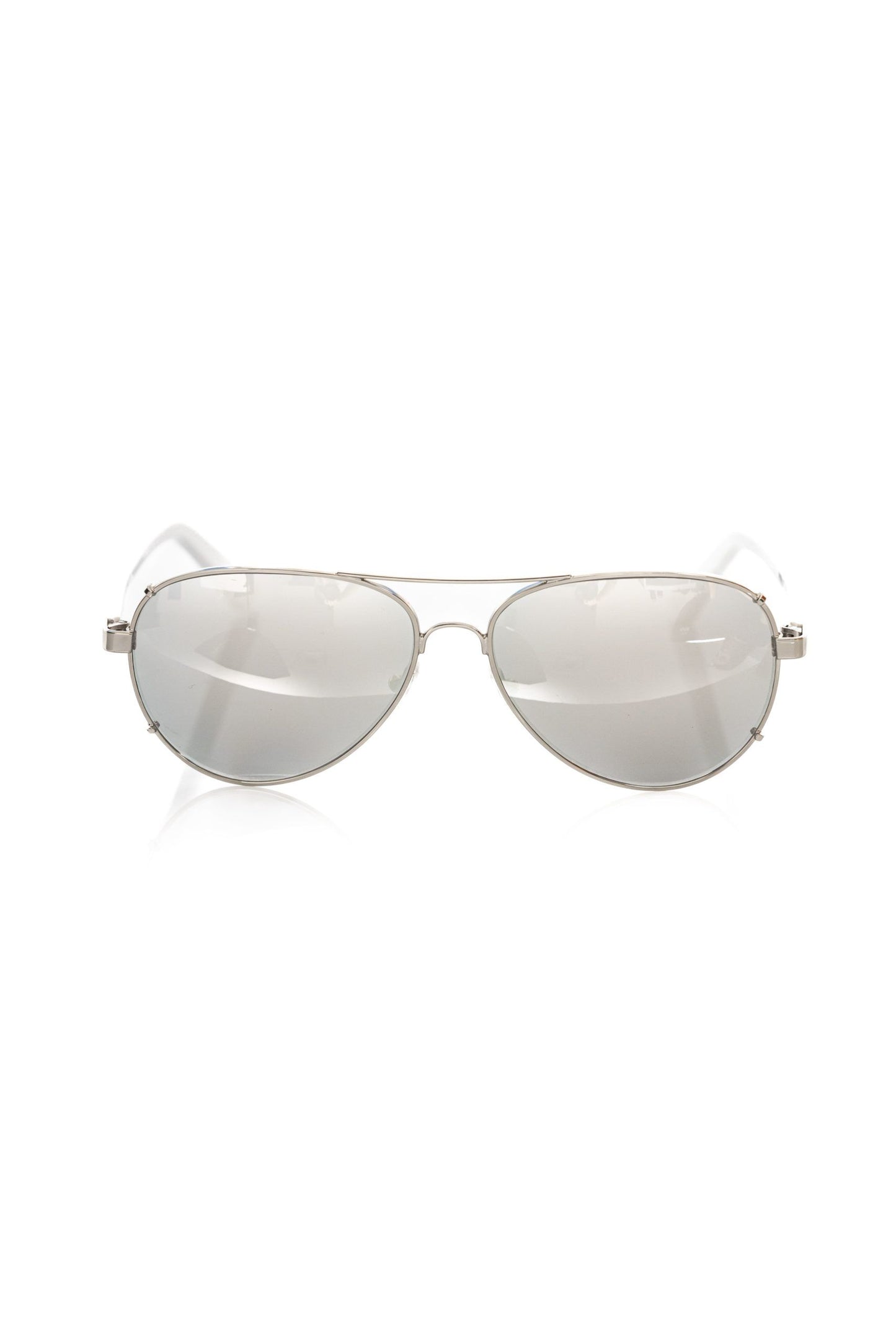 Lunettes de soleil argentées métallisées pour homme Frankie Morello