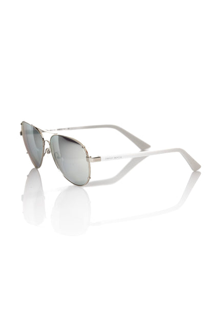 Lunettes de soleil argentées métallisées pour homme Frankie Morello