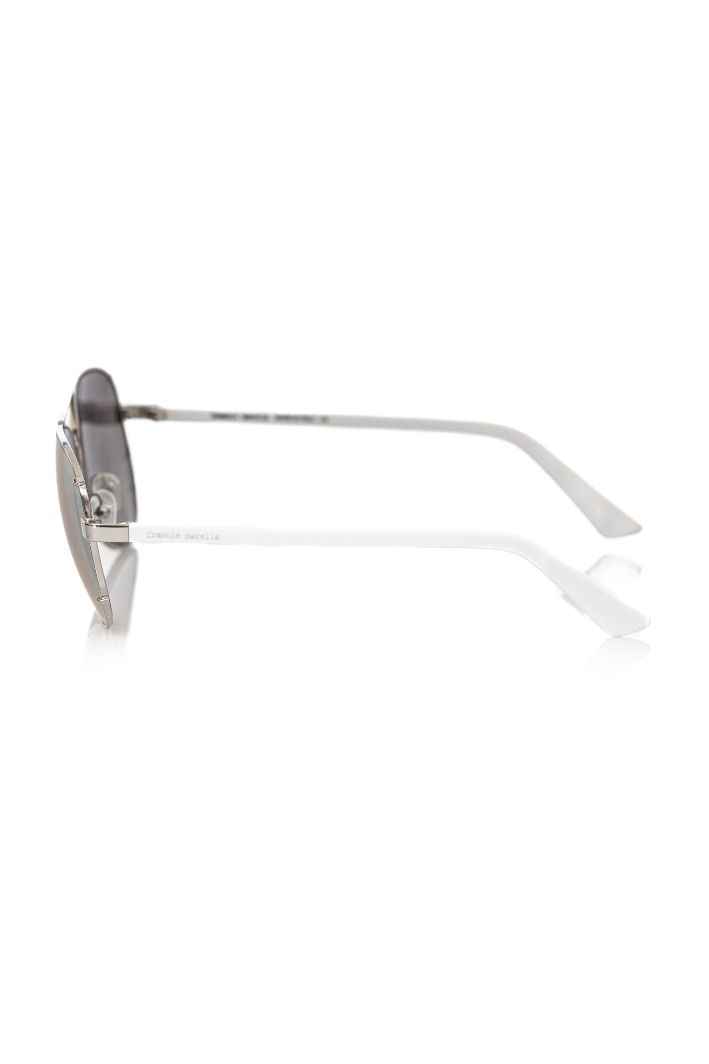 Lunettes de soleil argentées métallisées pour homme Frankie Morello