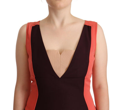CO|TE Multicolor Polyester Sleeveless Sheath Knee Length Dress by CO|TE