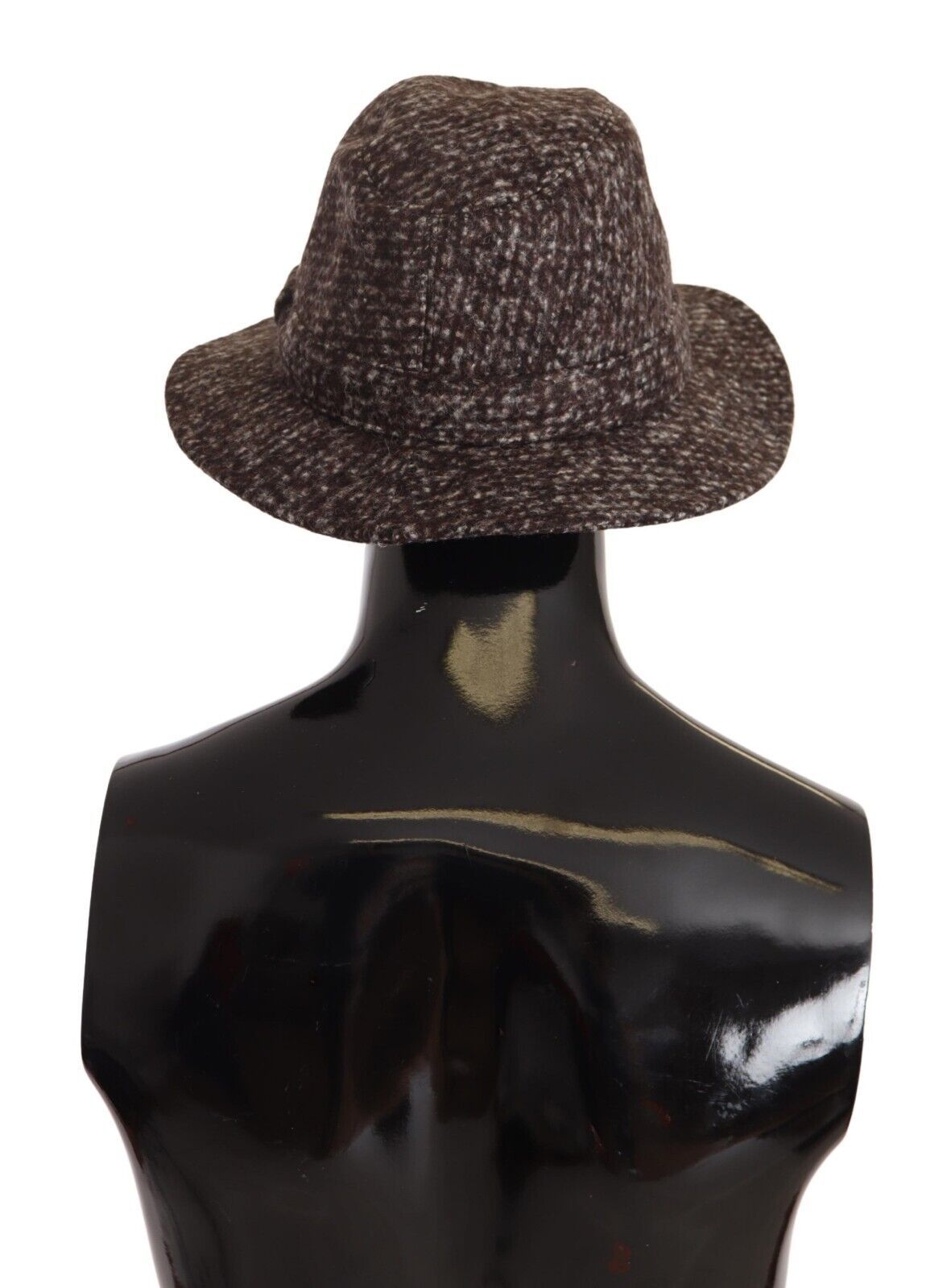 Dolce &amp; Gabbana Gray Melange Blended Textured Tweed Hat