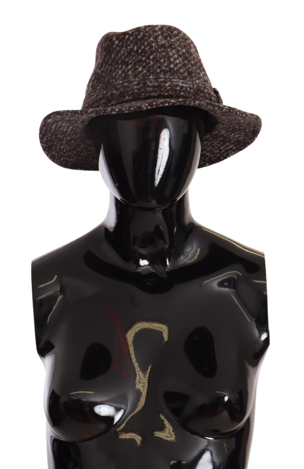 Dolce &amp; Gabbana Gray Melange Blended Textured Tweed Hat