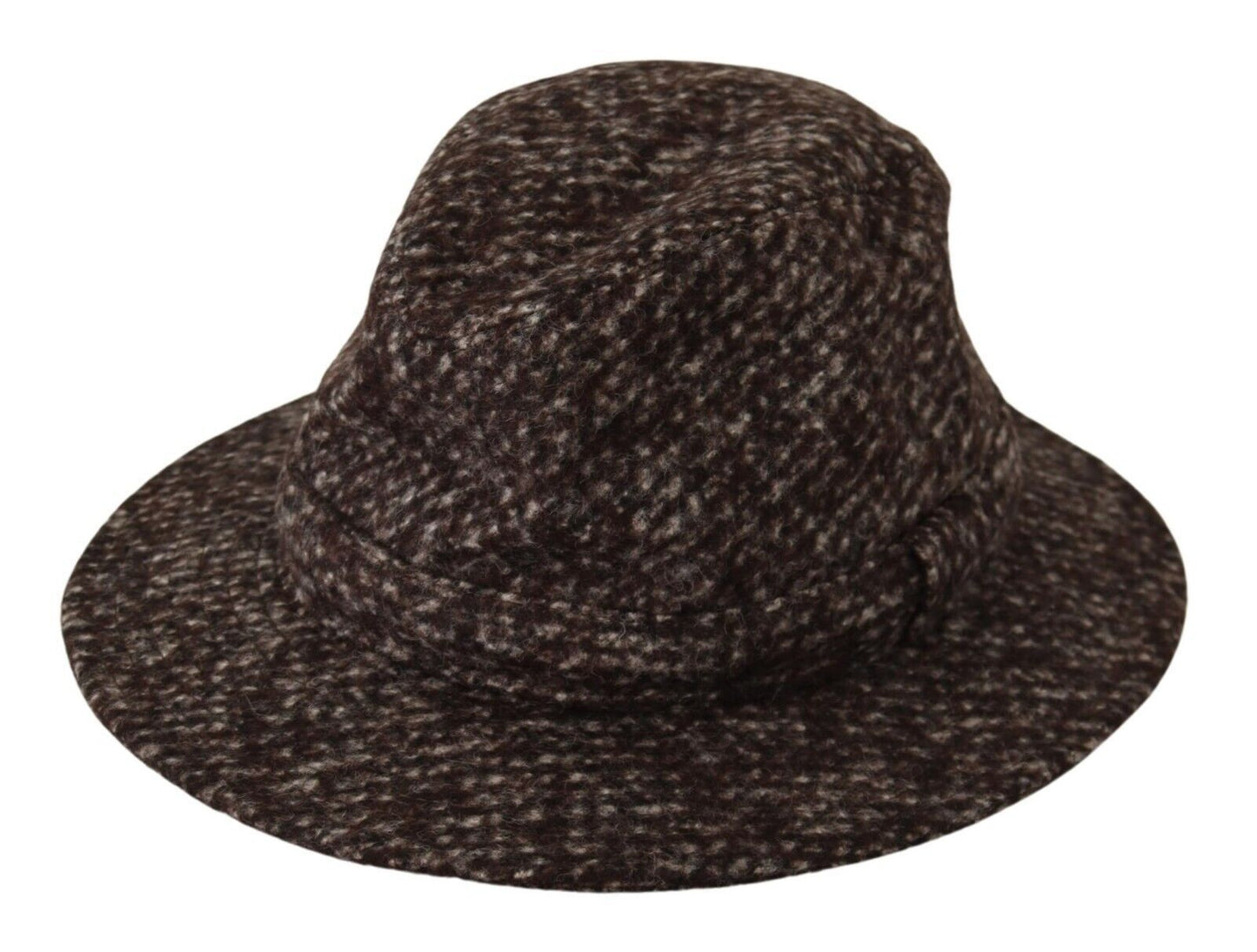 Dolce &amp; Gabbana Gray Melange Blended Textured Tweed Hat