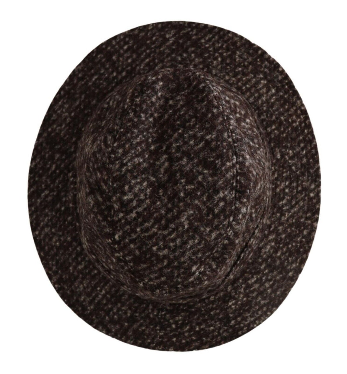 Dolce &amp; Gabbana Gray Melange Blended Textured Tweed Hat