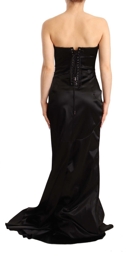 Dolce & Gabbana Black Silk Stretch Sheath Mermaid Gown Dress by Dolce & Gabbana