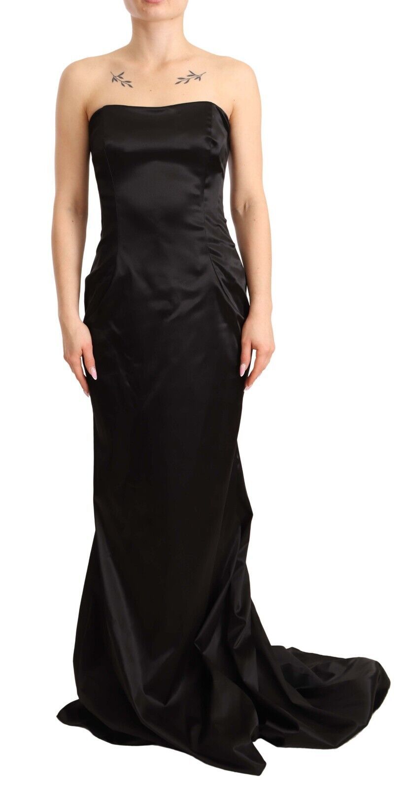 Dolce & Gabbana Black Silk Stretch Sheath Mermaid Gown Dress by Dolce & Gabbana