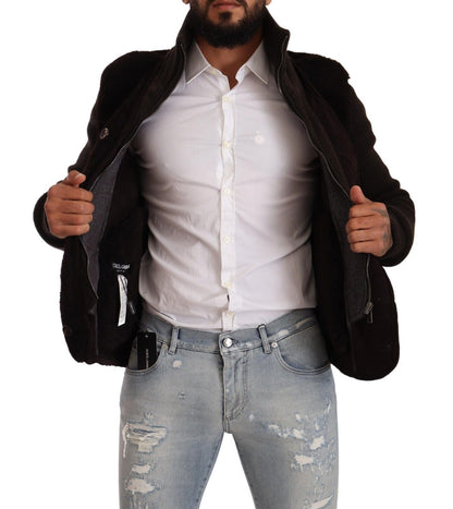 Dolce &amp; Gabbana Élégant blouson aviateur en cuir