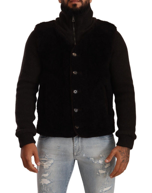 Dolce &amp; Gabbana Élégant blouson aviateur en cuir