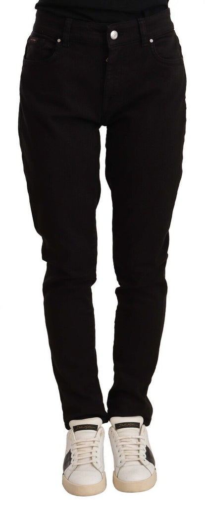 Dolce & Gabbana Black Skinny Slim Denim Cotton Stretch Jeans by Dolce & Gabbana