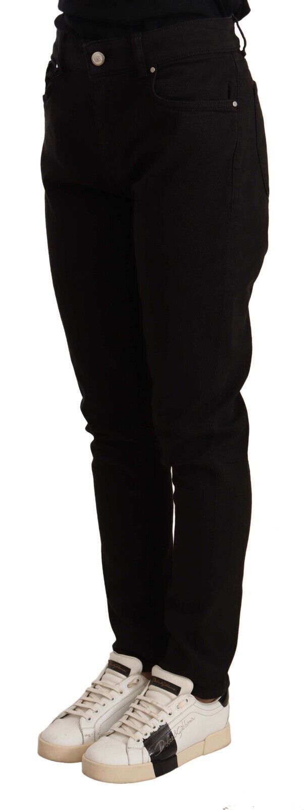 Dolce & Gabbana Black Skinny Slim Denim Cotton Stretch Jeans by Dolce & Gabbana