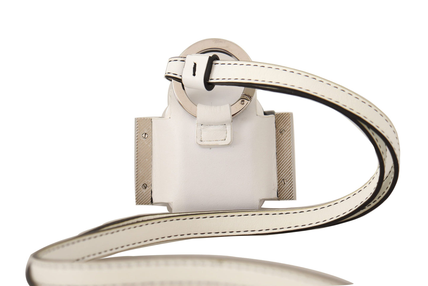 Étui en cuir Dolce &amp; Gabbana Chic pour Airpods, monochrome