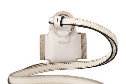 Étui en cuir Dolce &amp; Gabbana Chic pour Airpods, monochrome