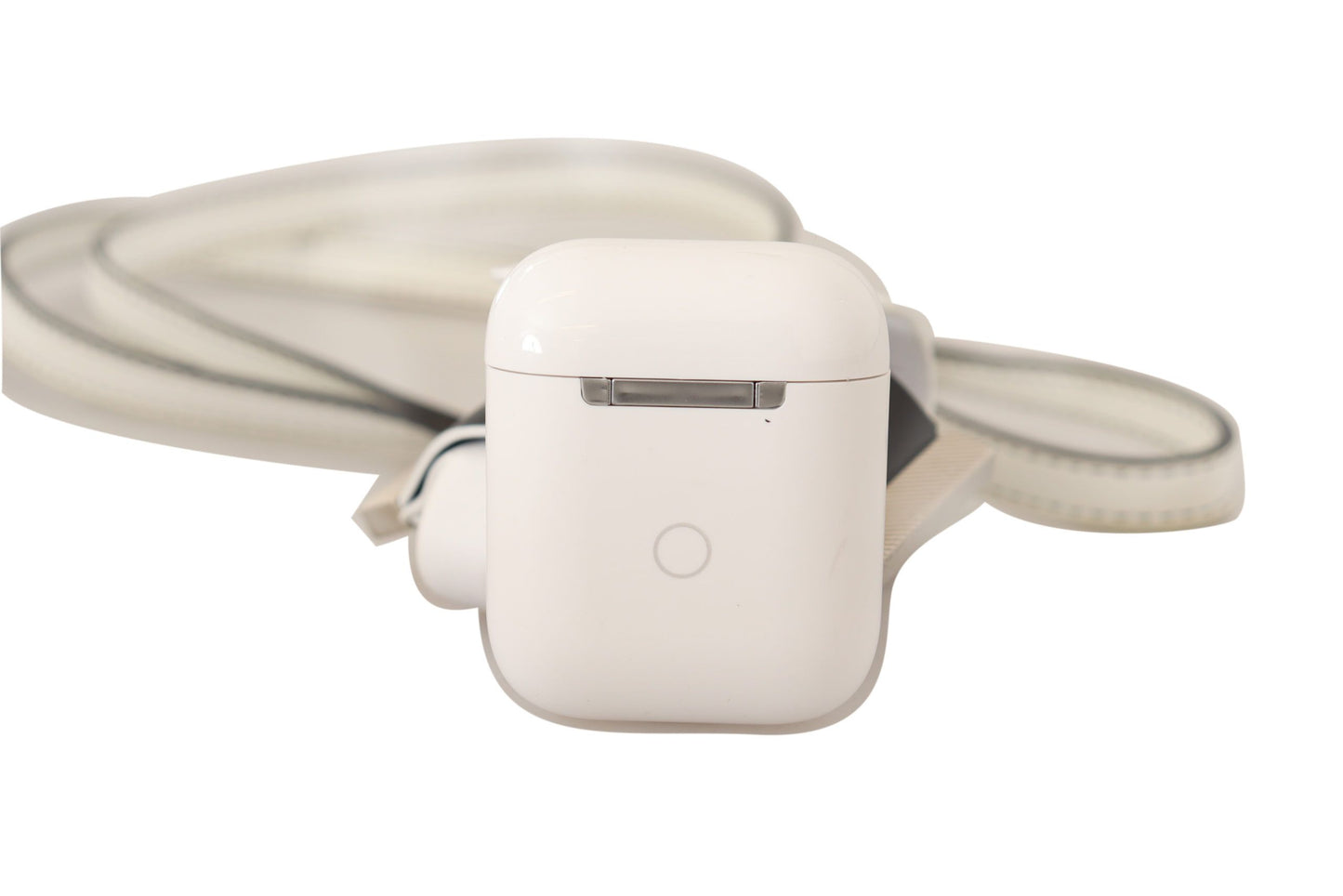 Étui en cuir Dolce &amp; Gabbana Chic pour Airpods, monochrome