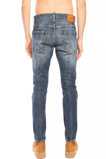 Dsquared² Navy Distressed 'Cool Guy Jean' Denim Pants by Dsquared²