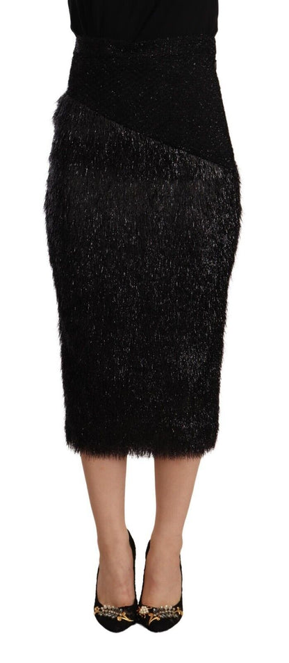 Jupe crayon mi-longue taille haute élégante de Masha Ma
