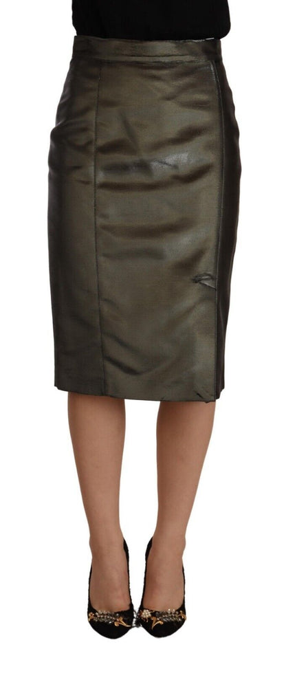 Jupe crayon mi-longue taille haute chic GF Ferre