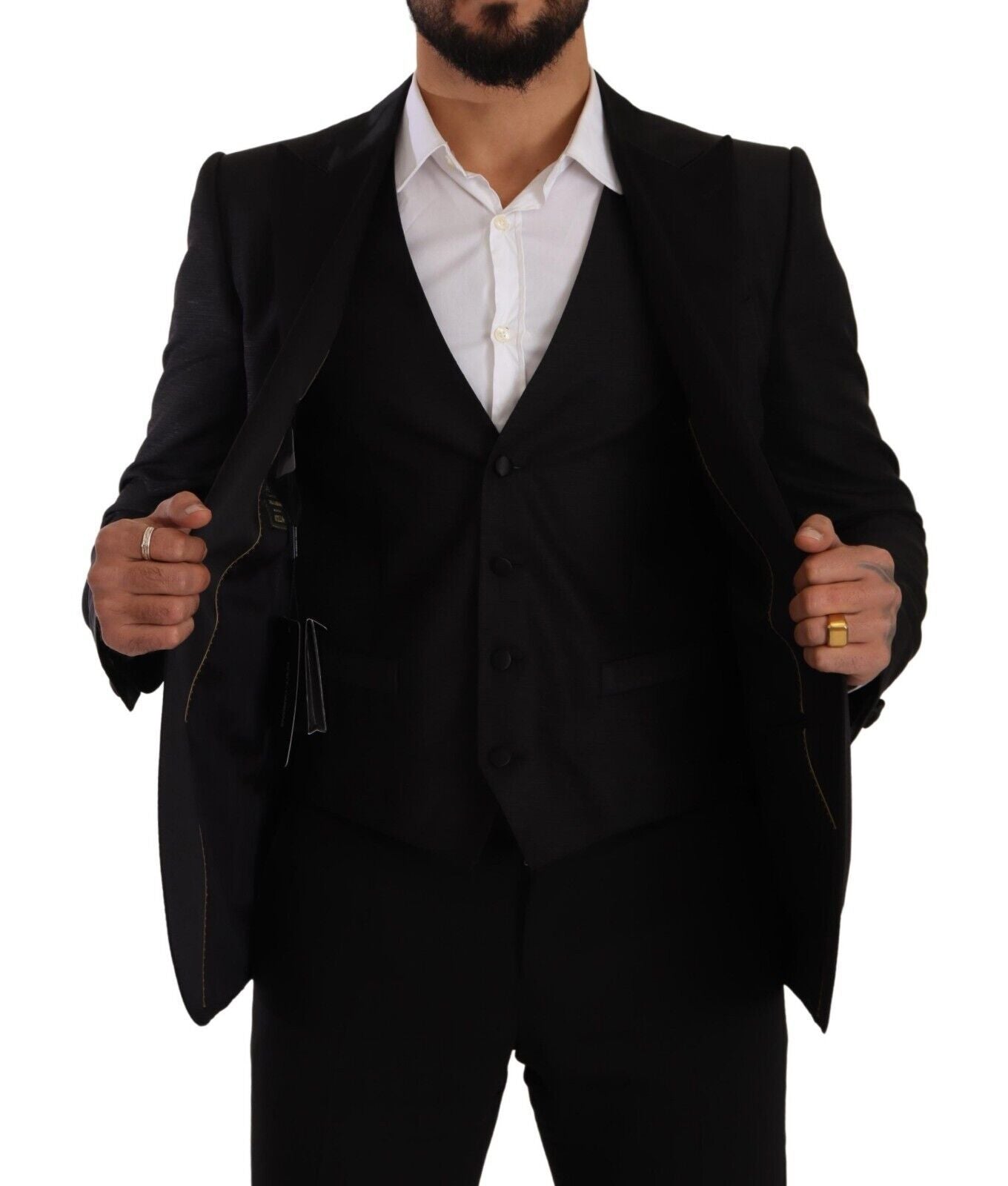 Ensemble costume slim noir Dolce &amp; Gabbana Sicilia