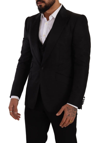Ensemble costume slim noir Dolce &amp; Gabbana Sicilia