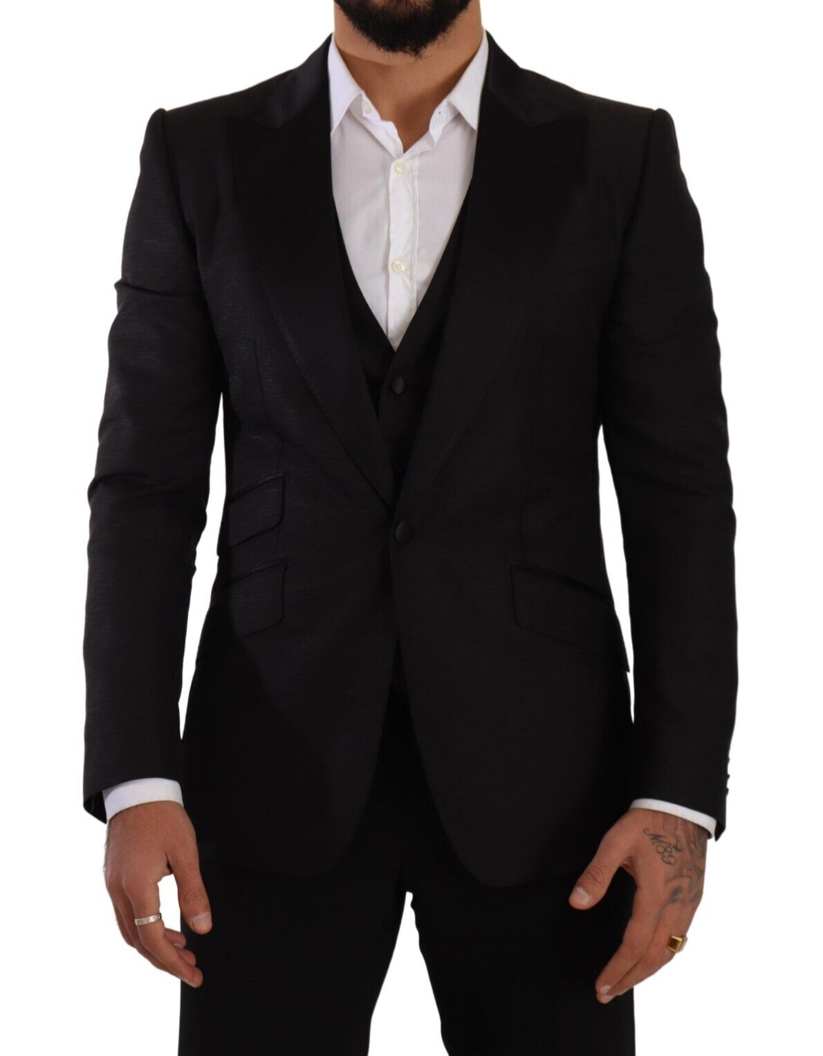 Ensemble costume slim noir Dolce &amp; Gabbana Sicilia