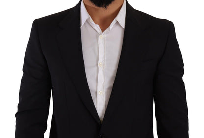 Blazer et gilet slim fit Martini noir élégants de Dolce &amp; Gabbana