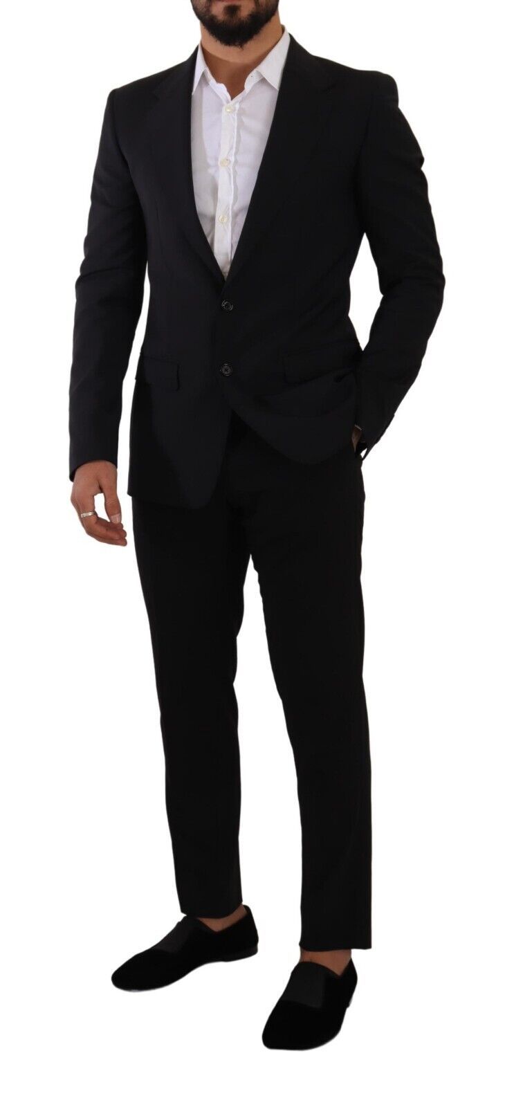 Blazer et gilet slim fit Martini noir élégants de Dolce &amp; Gabbana