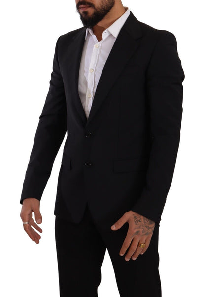 Blazer et gilet slim fit Martini noir élégants de Dolce &amp; Gabbana
