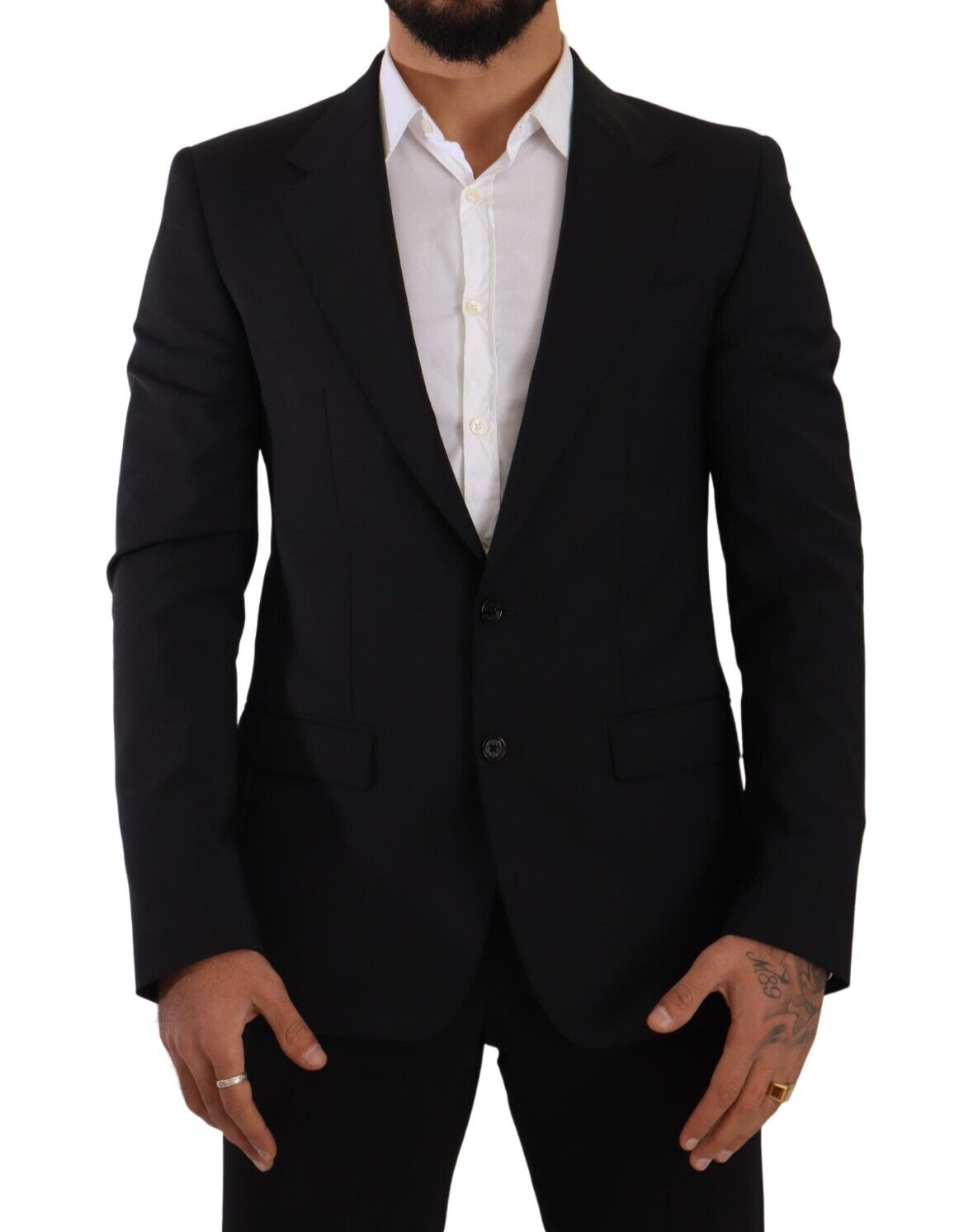 Blazer et gilet slim fit Martini noir élégants de Dolce &amp; Gabbana