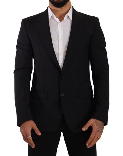 Blazer et gilet slim fit Martini noir élégants de Dolce &amp; Gabbana