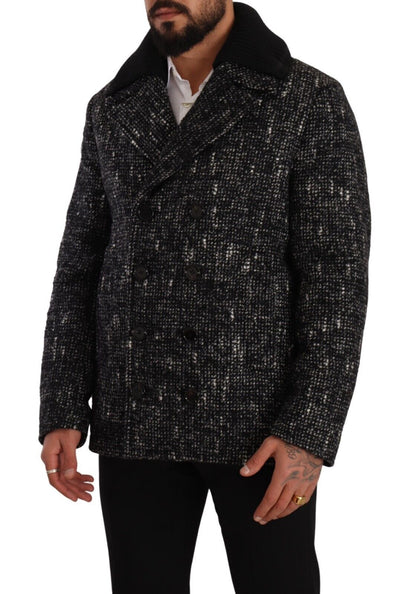 Dolce &amp; Gabbana Chic Manteau croisé en laine mélangée