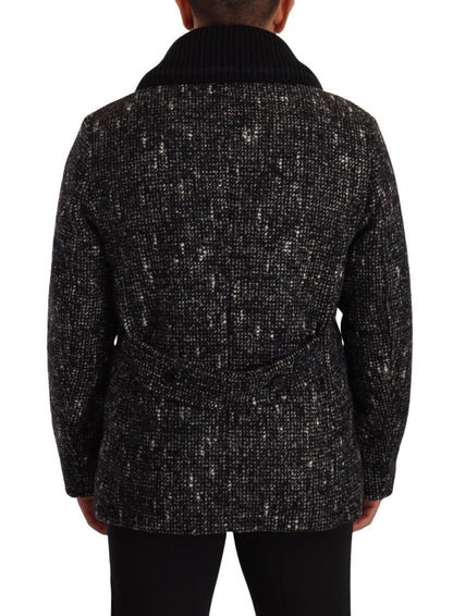Dolce &amp; Gabbana Chic Manteau croisé en laine mélangée
