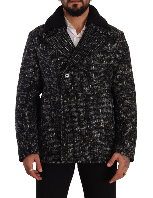 Dolce &amp; Gabbana Chic Manteau croisé en laine mélangée