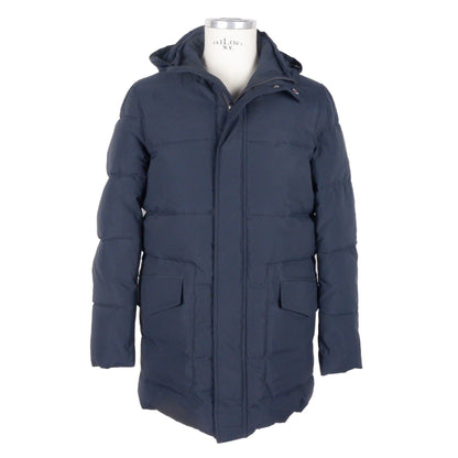 Veste à capuche bleue élégante pour homme Emilio Romanelli