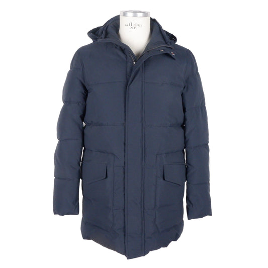 Veste à capuche bleue élégante pour homme Emilio Romanelli