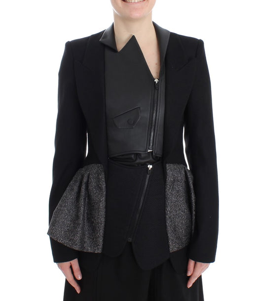 BAALE SUKTAE Élégante veste blazer zippée monochrome