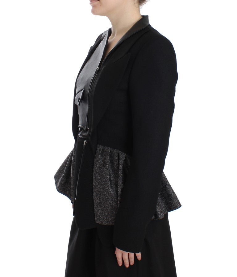 BAALE SUKTAE Élégante veste blazer zippée monochrome