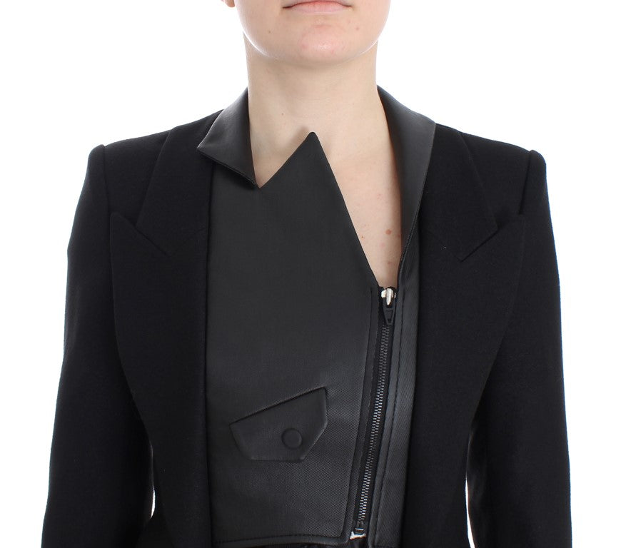 BAALE SUKTAE Élégante veste blazer zippée monochrome
