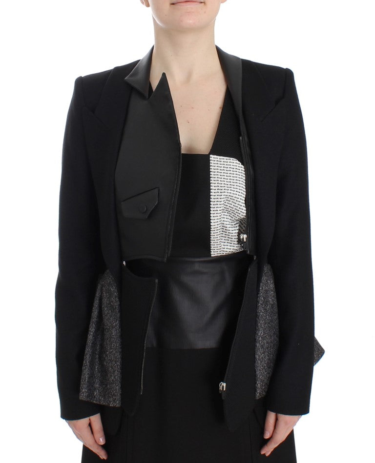 BAALE SUKTAE Élégante veste blazer zippée monochrome
