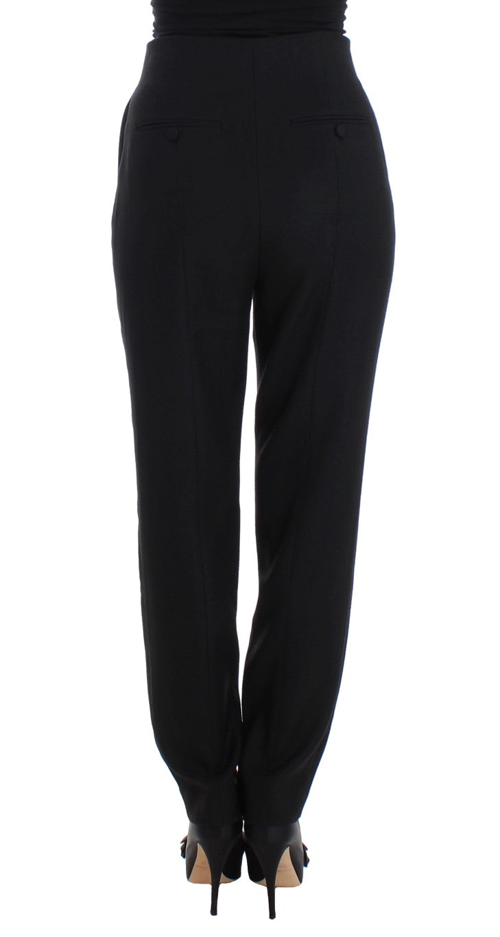 Pantalon noir élégant taille haute BAALE SUKTAE