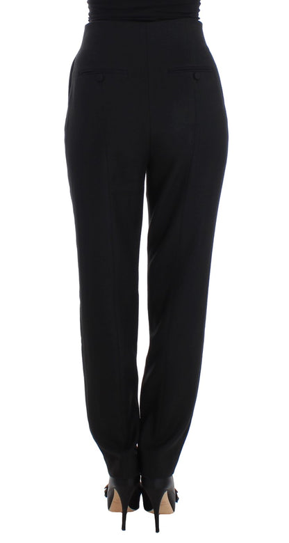 Pantalon noir élégant taille haute BAALE SUKTAE
