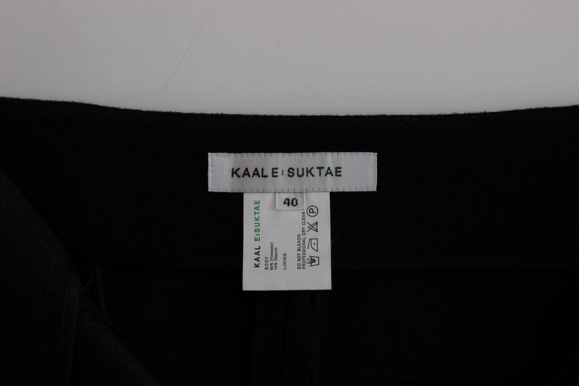 Pantalon noir élégant taille haute BAALE SUKTAE