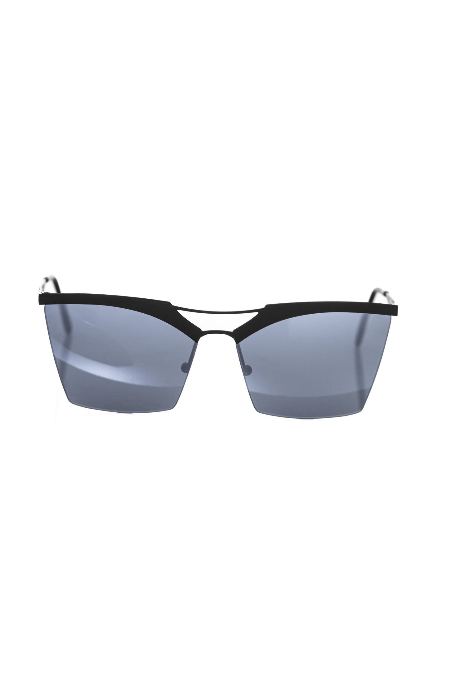 Lunettes de soleil noires métallisées Frankie Morello pour femme