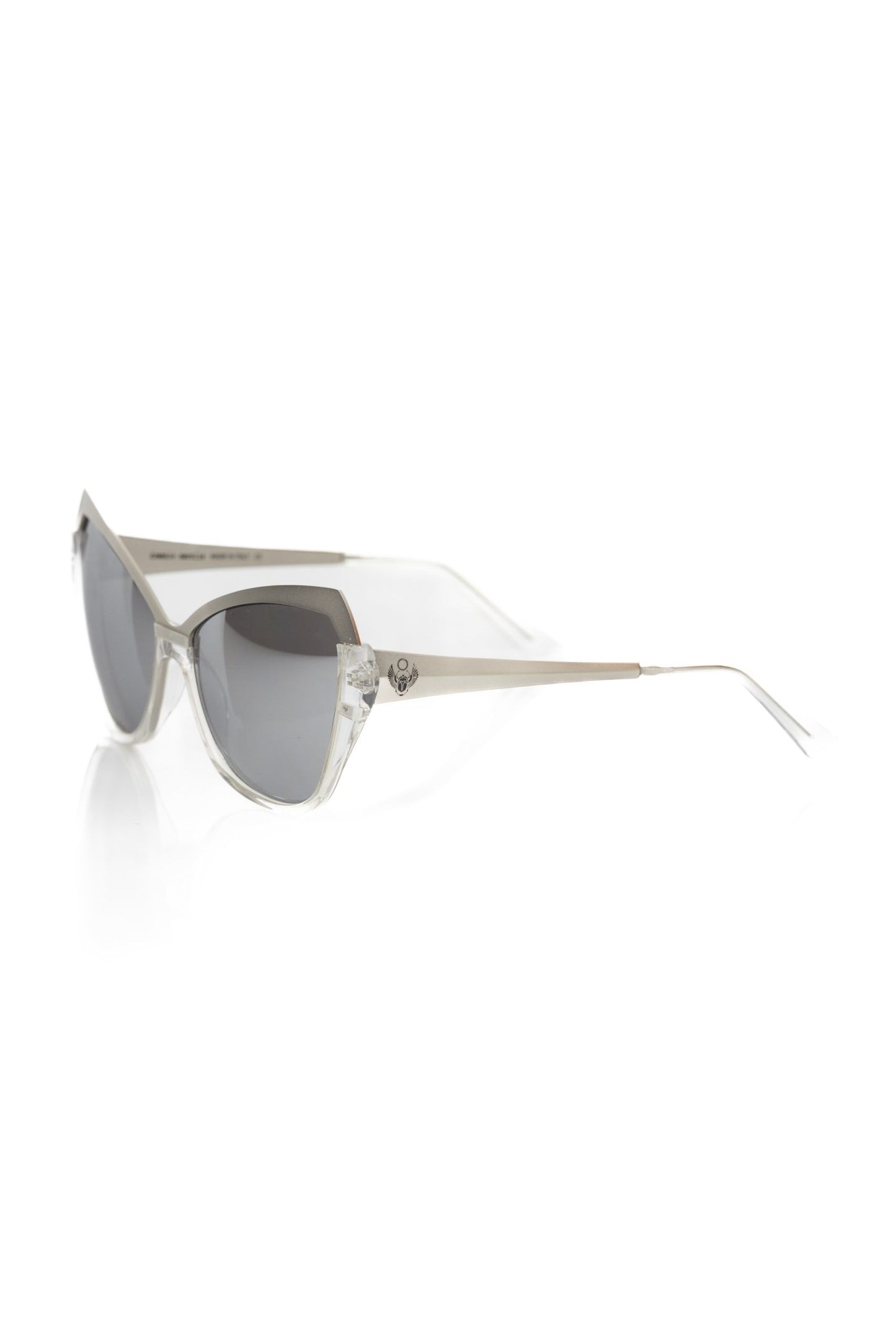 Frankie Morello Gray Acetate Women Sunglasses